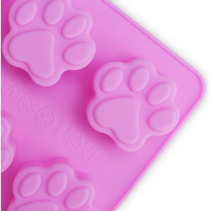 4Pcs Cat Paw and Bone Dog Treat Molds Silicone Molds for Chocolate Candy Jelly