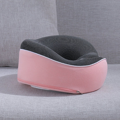 Travel Neck Pillow Memory Foam Airplane Pillow Pink
