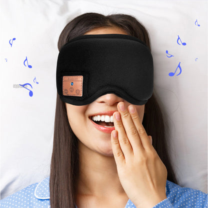 Sleep Mask Eye Mask Sleep Headphones Bluetooth 5.0 Wireless 3D Eye Mask -Black