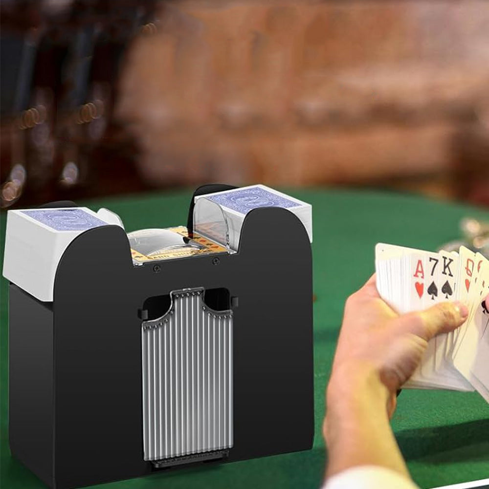 6-Deck Automatic Electric Card Shuffler ââ‚?Battery Operated