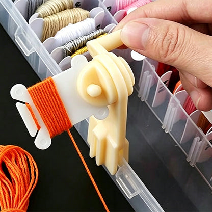 Embroidery Thread Organiser Set with 1 Winder and 100 Bobbins