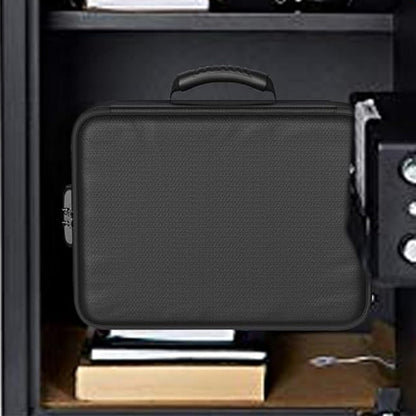Fire Resistant Document Bag with Lock Portable Water Resistant Storage Bag for Home Travel