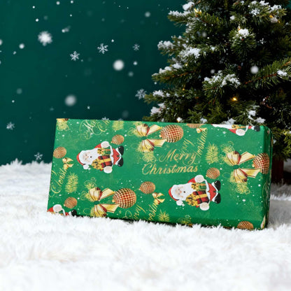 Christmas Wrapping Paper for Gift Wrap - Green