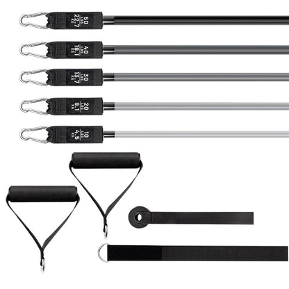 11Pcs Set Versatile Resistance Bands Exercise Fitness Strap for Home Office Traveling Full-Body Workout