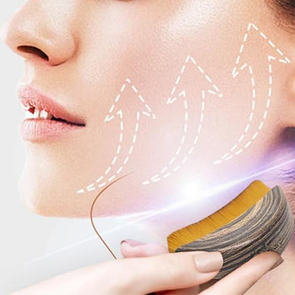 2Pcs Lymphatic Contour Face Brushes Jawline Sculpting Massager Brushes for Face Chin