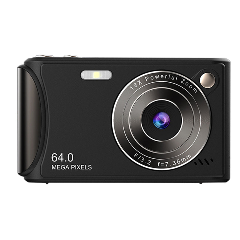2.4-Inch Digital Point & Shoot Camera with 16X Zoom for Teens and Beginners Black