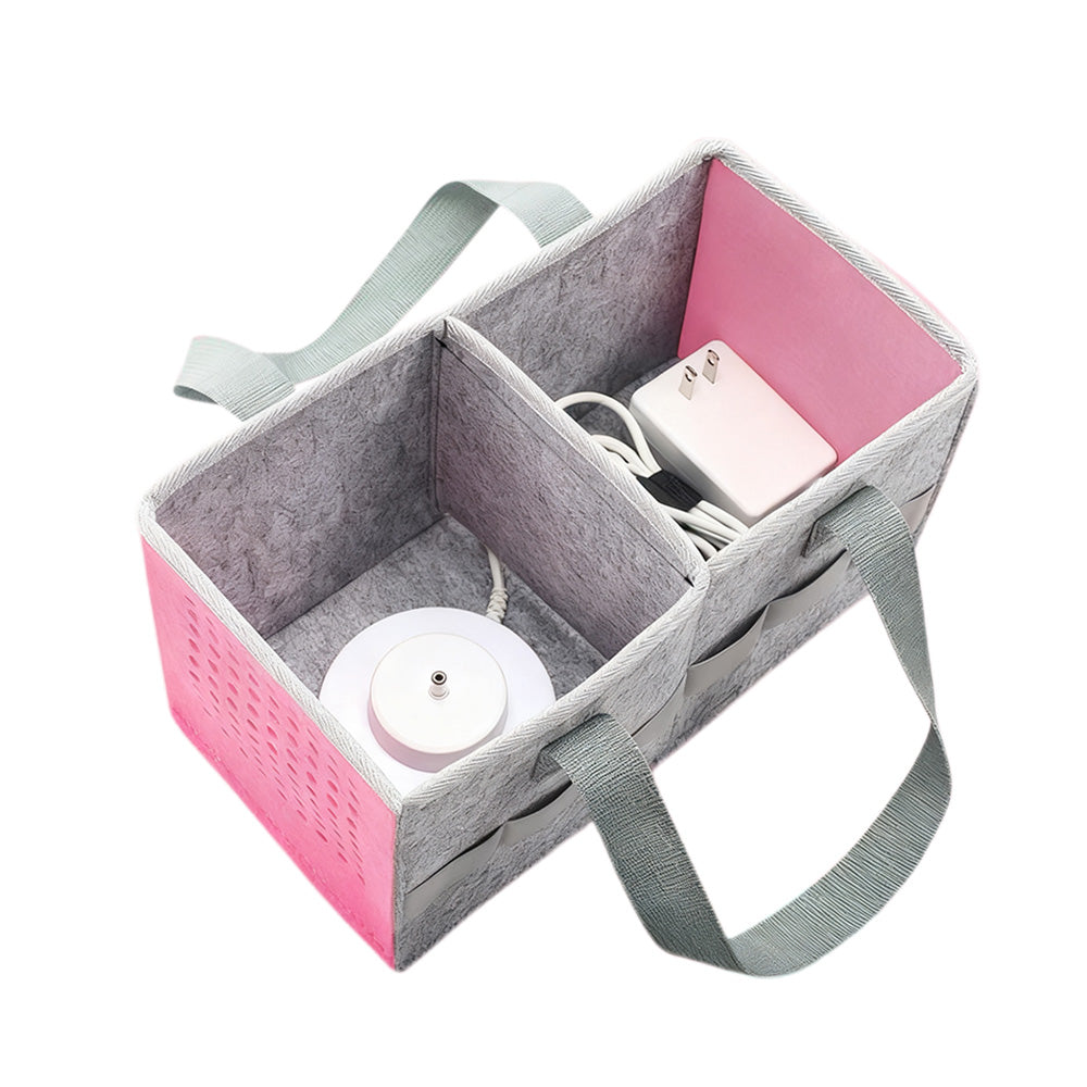 Portable Felt Cloth Storage Bag for Kidsâ€?Musical Speakers Pink