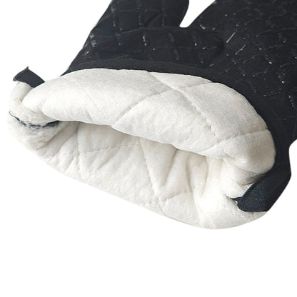 Cotton Silicone Oven Mitts Set with Pot Holders