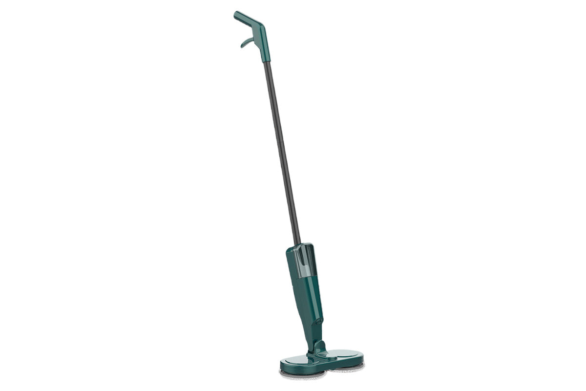 Cordless Electric Mop Power Spray Spin Mops For Floor Cleaning Hardwood Floor Scrubber Detachable Tank-Green