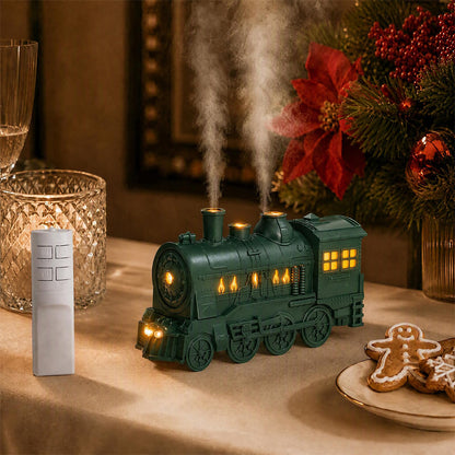 Ultrasonic Train Aromatherapy Diffuser 300ml Desktop Humidifier - Green