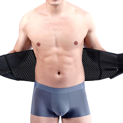 Waist Trainer For Men Waist Trimmer Tummy Shapewear Slimming Girdle Back Support-Black