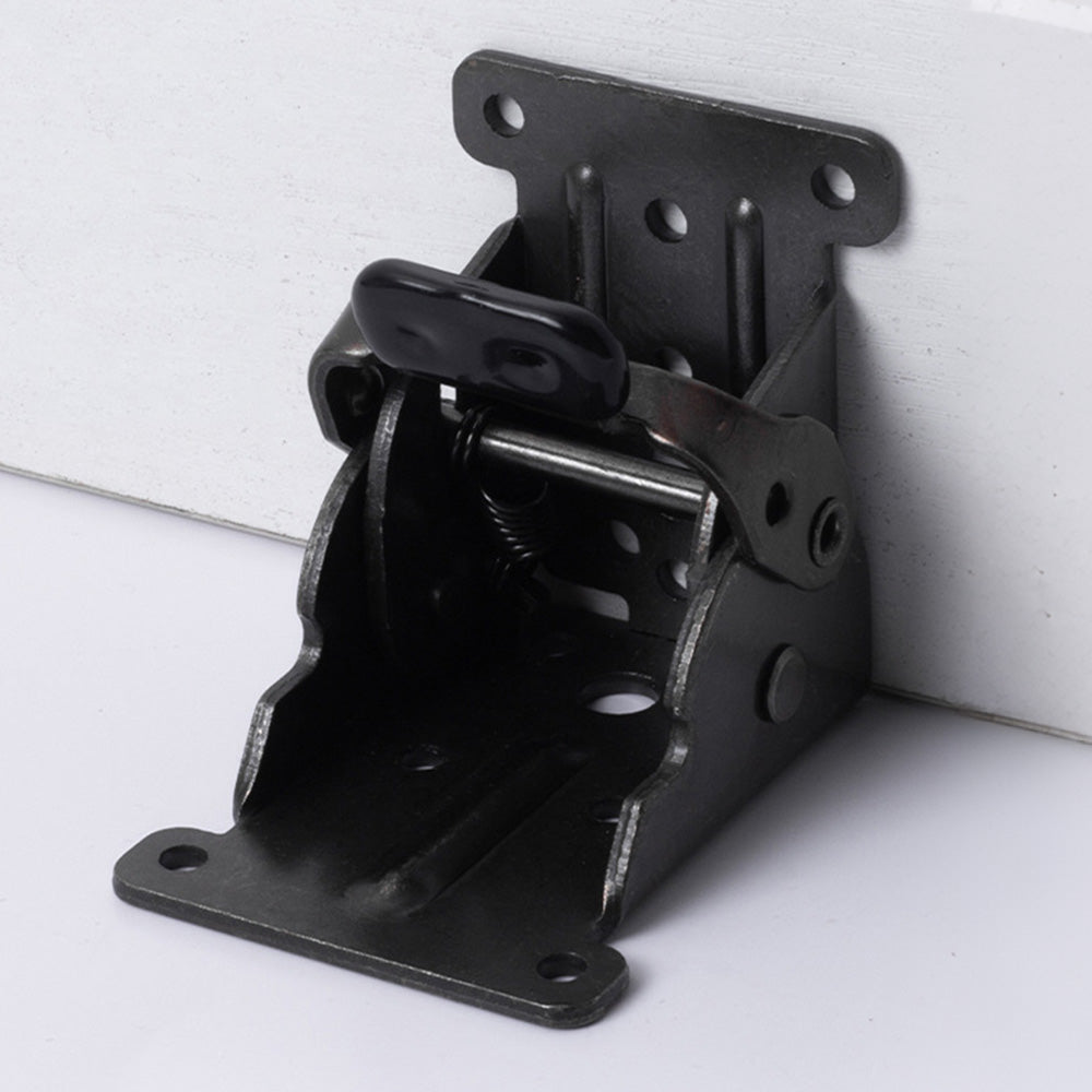 4Pcs Self Locking Folding Hinge for Tables Chairs and Workbenches-Black