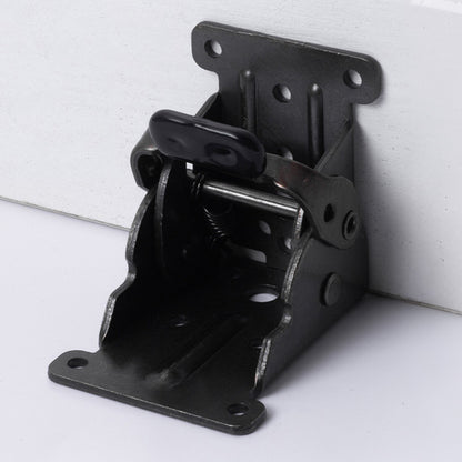 4Pcs Self Locking Folding Hinge for Tables Chairs and Workbenches-Black