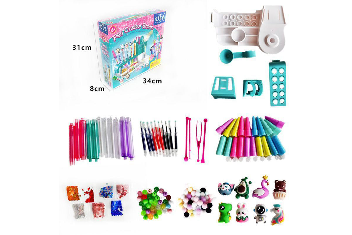 DIY Pen Making Kit Creative Art Craft Kit Birthday Back School Gifts for 6 Years