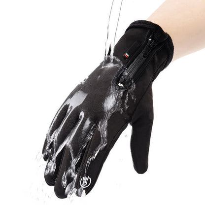 Winter Gloves Thermal Touch Screen Windproof Warm Outdoor Cold Weather-Black