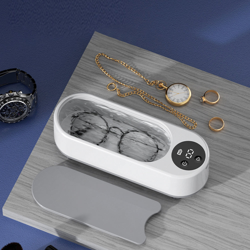 Portable Ultrasonic Cleaner Sonic Wave Tank Cleaning Machine for Glasses Watch Jewellery