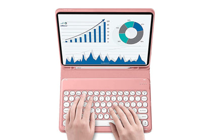 Bluetooth Touchpad for Samsung Galaxy Tab A9 / A9 Plus Detachable Keyboard -Pink