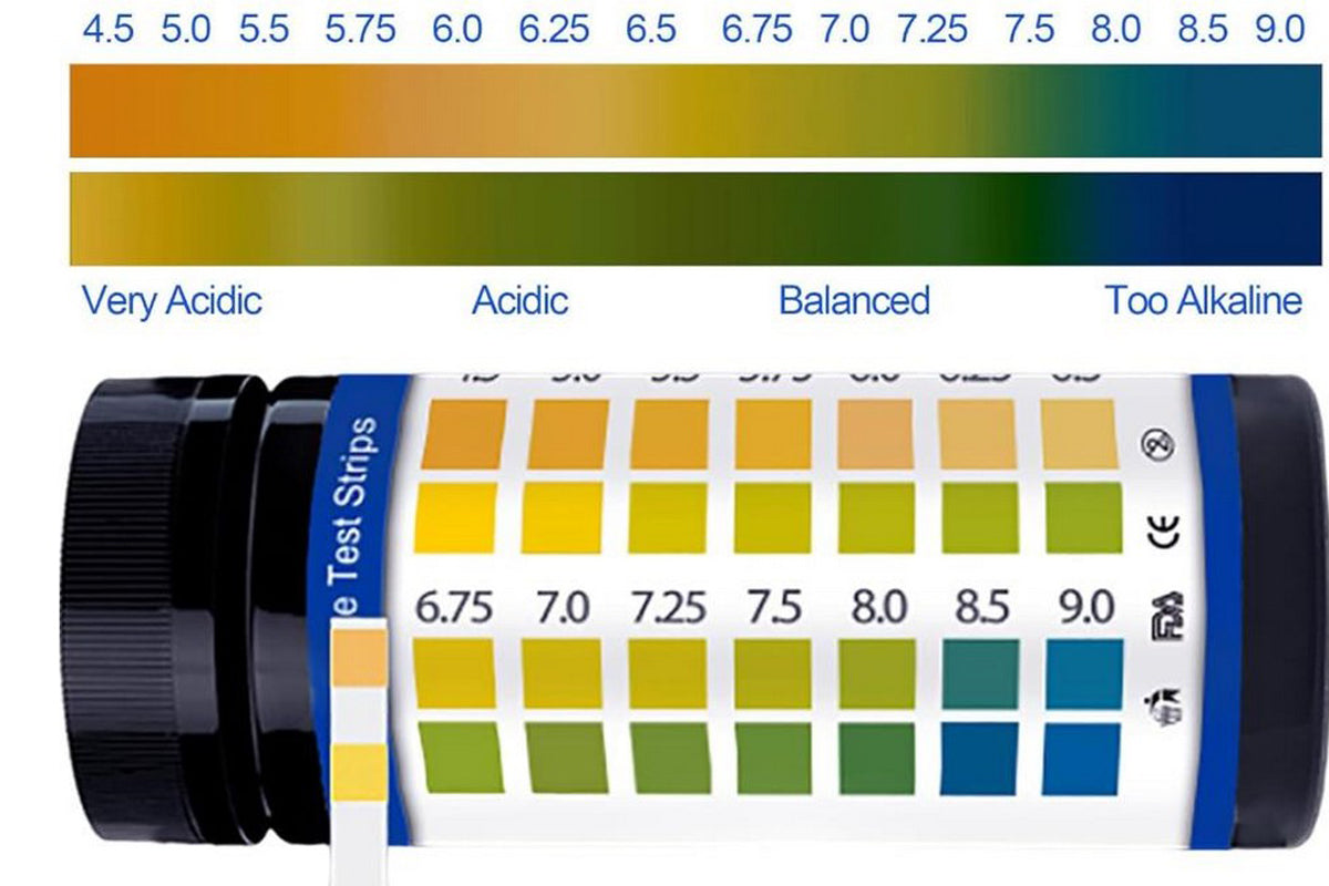 100Pcs pH Test Strips for Urine and Saliva 4.5-9.0 pH Paper for Liquid Testing Food Making