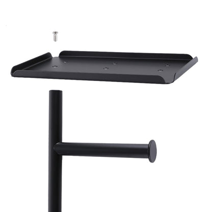 Free Standing Toilet Paper Holder with Shelf Bathroom Organizer Stand