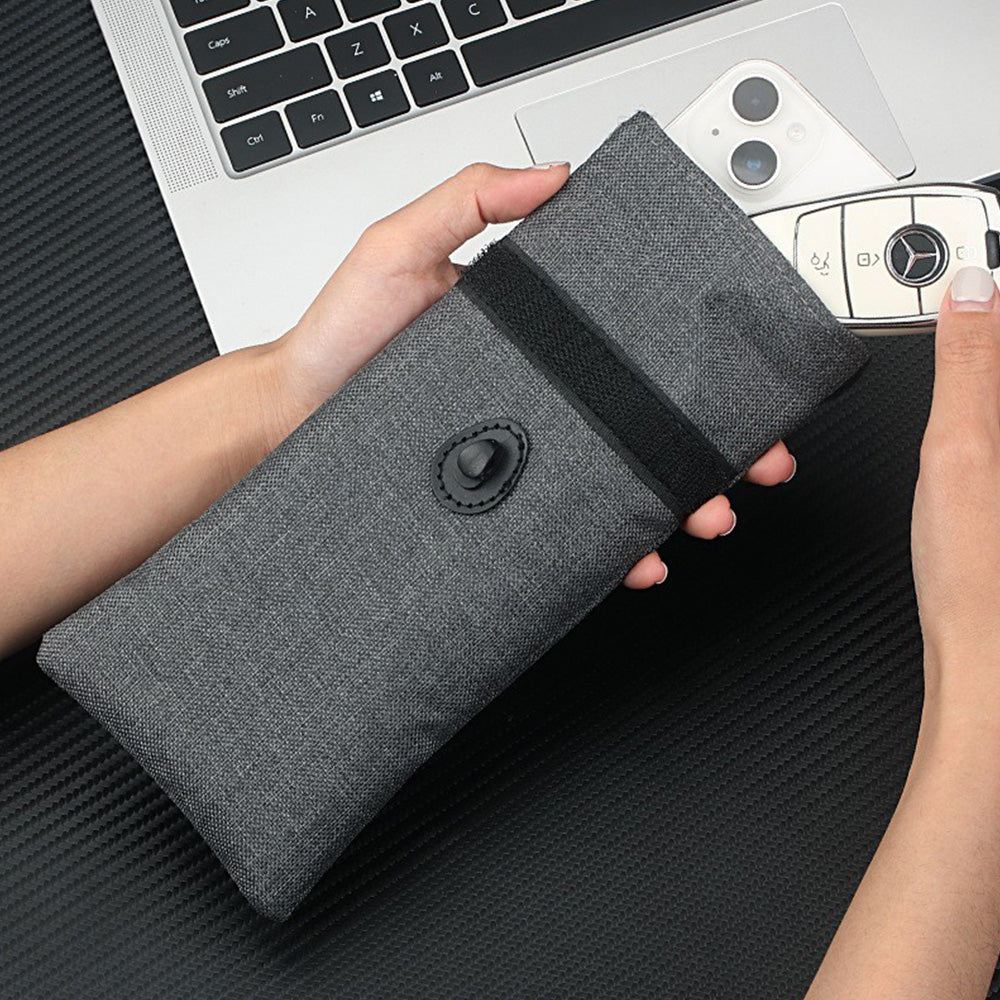 RFID Pouch for Car Keys & Phone ââ‚?Anti Tracking Case Gray