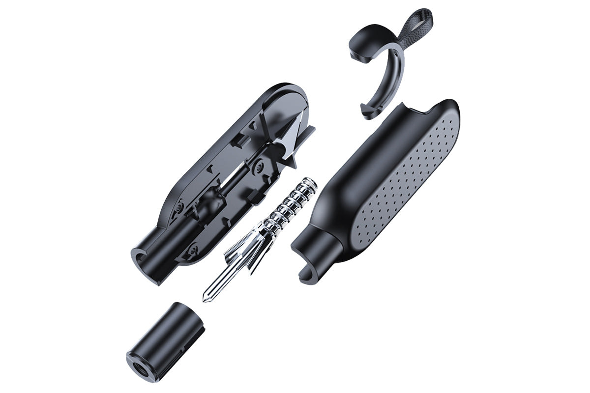 Car Emergency Escape Tool Glass Breaker security Hammer Seatbelt Cutter-Black