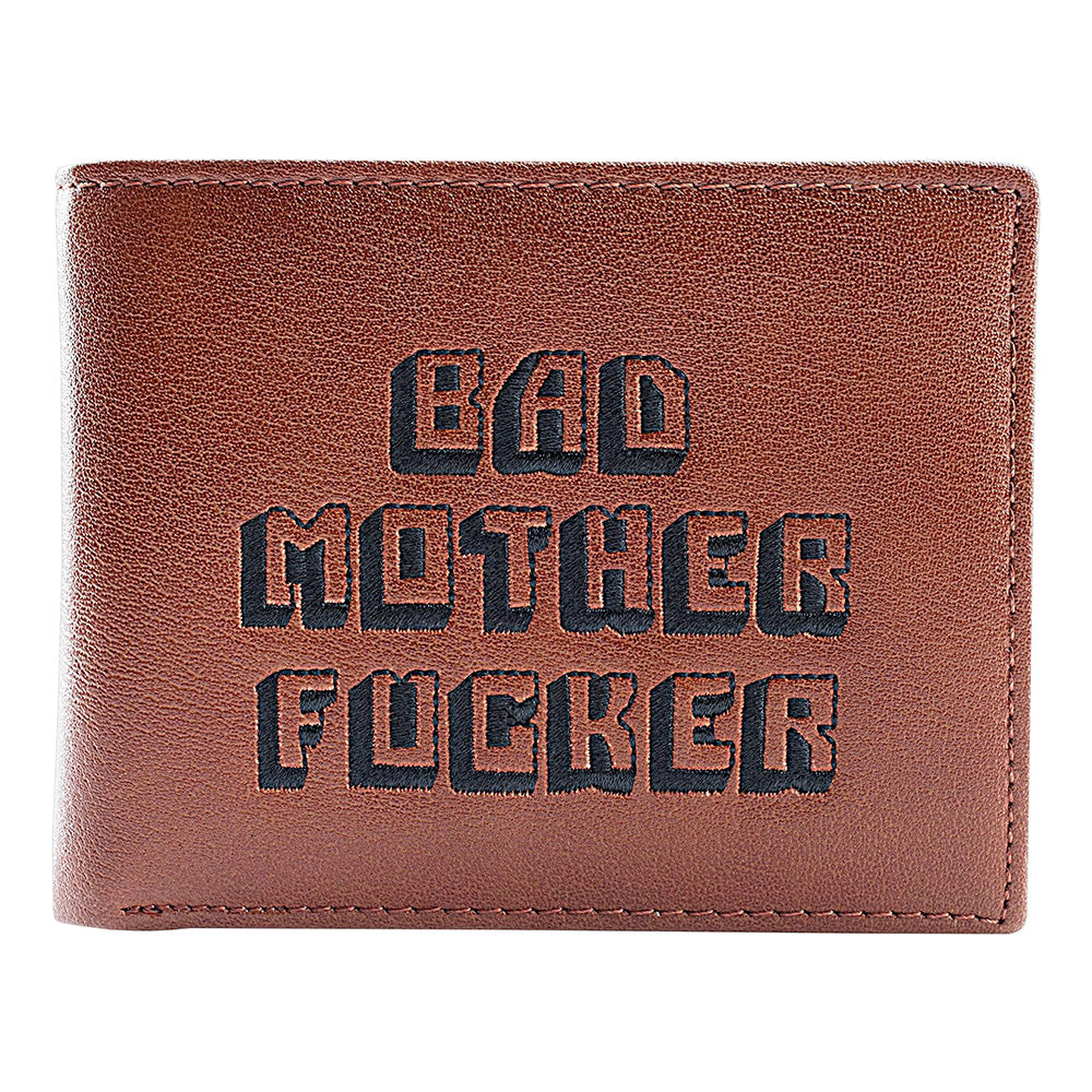 Brown Engraved Men's PU Leather Wallet with 8 Card Slots