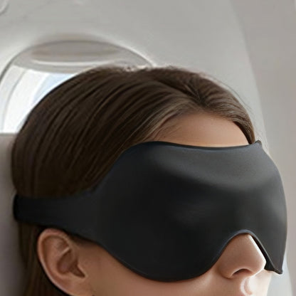 3D Full Blackout Sleep Mask -Black