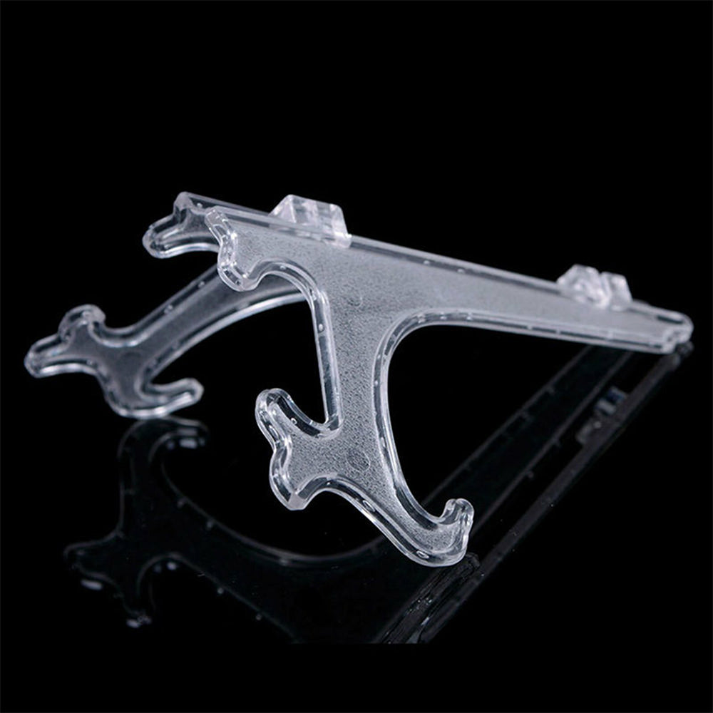 10 Pack Clear Plastic Plate Display Stand Easel Holder for Plate Photo Frame
