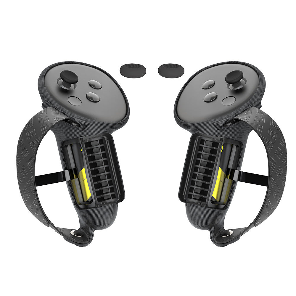 Silicone Controller Grips Cover VR Accessories Compatible with Meta Quest 3/Meta Quest 3S Black