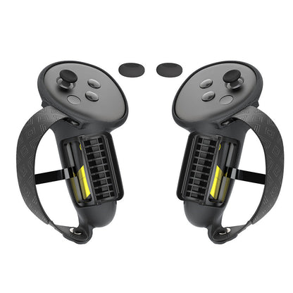 Silicone Controller Grips Cover VR Accessories Compatible with Meta Quest 3/Meta Quest 3S Black
