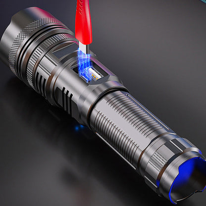 5-Level Adjustable LED Flashlight Rechargeable High Lumens Bright Flashlight for Emergency Camping Home