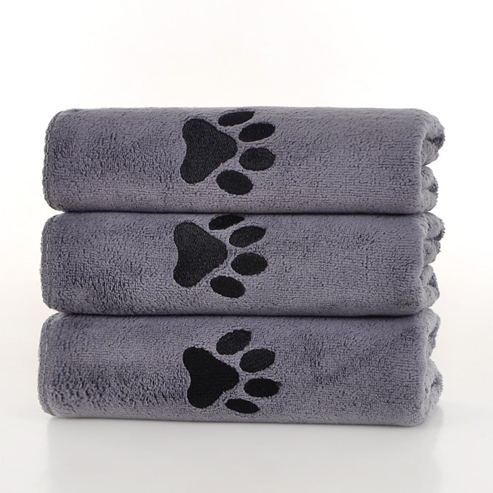 Microfiber Dog Drying Towel Absorbent-Grey