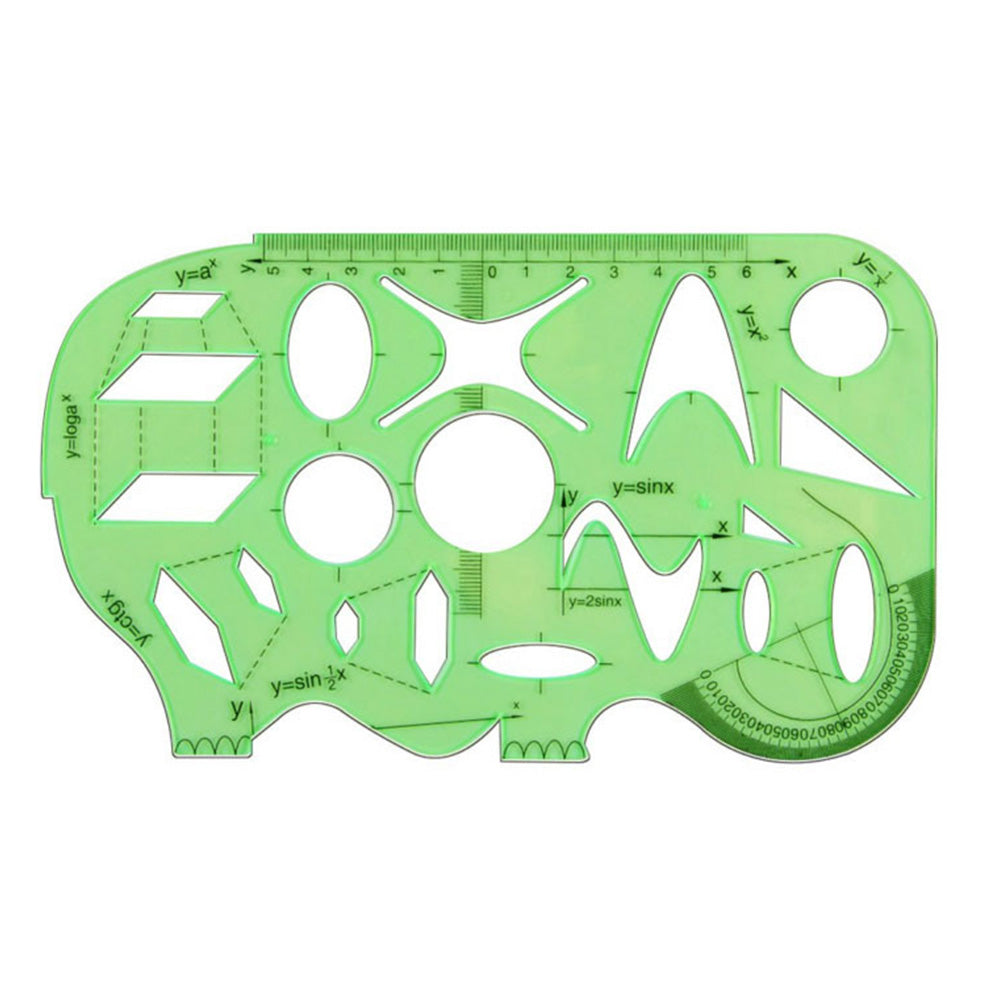 11PCS Plastic Geometric Drawing Templates Set DIY Drafting Stencils Tools