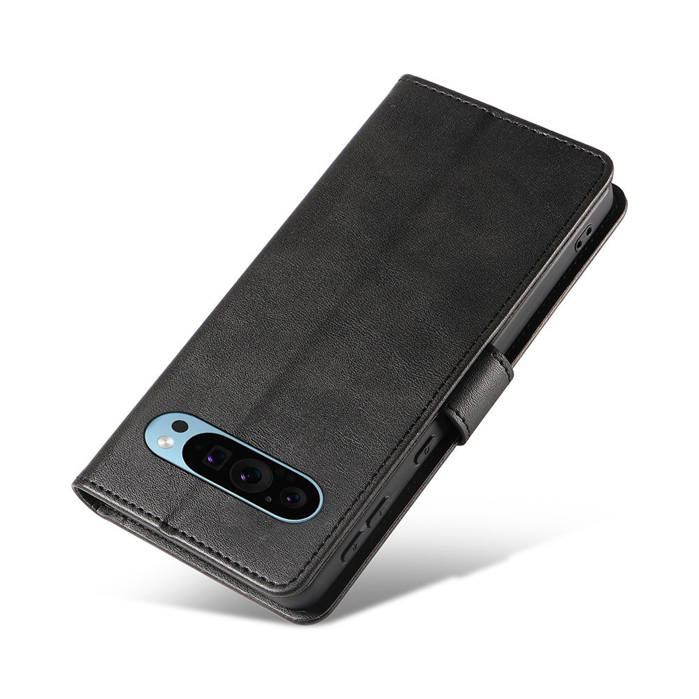 Wallet Case for Pixel 10 and 10 Pro Holder Snap-Lock Flip Cover-Black