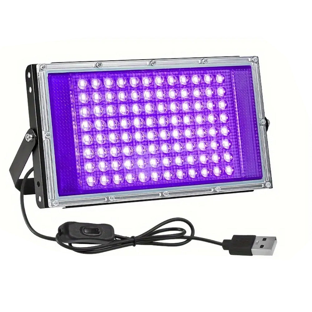 2Pieces 96 LED Purple Stage Ambient Light for Halloween Christmas Party