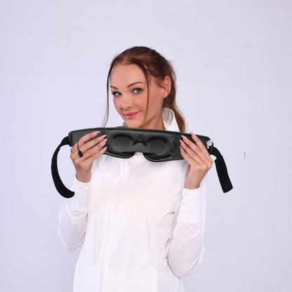 Bluetooth 5.2 Sleep Mask Wireless Stereo Music Headphone Blackout Eye Mask Black