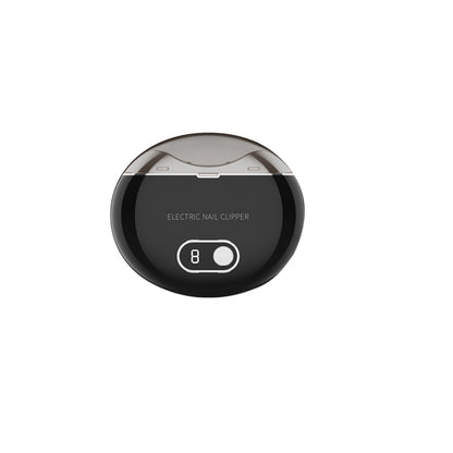 Electric Nail Clipper Rechargeable Nail Trimmer with Built-in Storage and Light Black