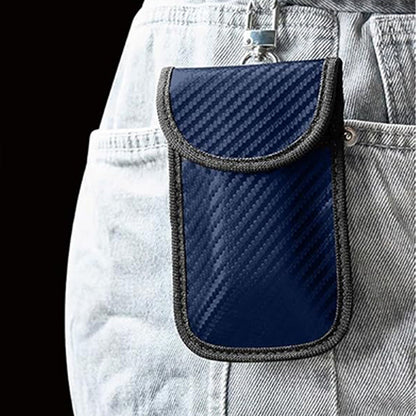 2Pcs Carbon Fiber Car Key Fob Holder for Keyless