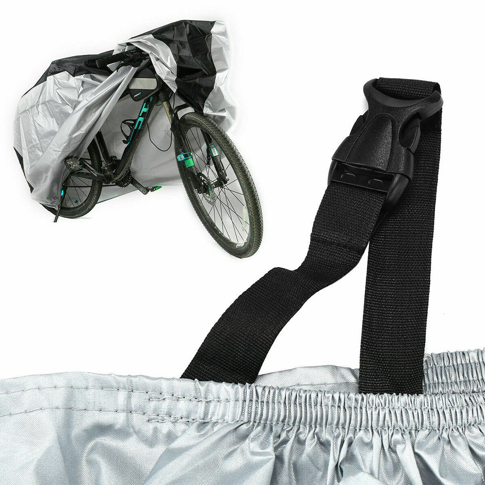 2Pcs 210D Waterproof Bike Cover with Lock Hole for Outdoor Storage