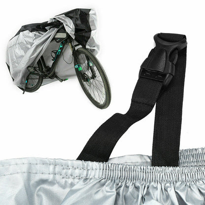 2Pcs 210D Waterproof Bike Cover with Lock Hole for Outdoor Storage