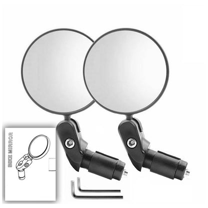 2 PCS Adjustable Handlebar Bike Mirrors ââ‚?Rearview for Mountain & Road Bikes