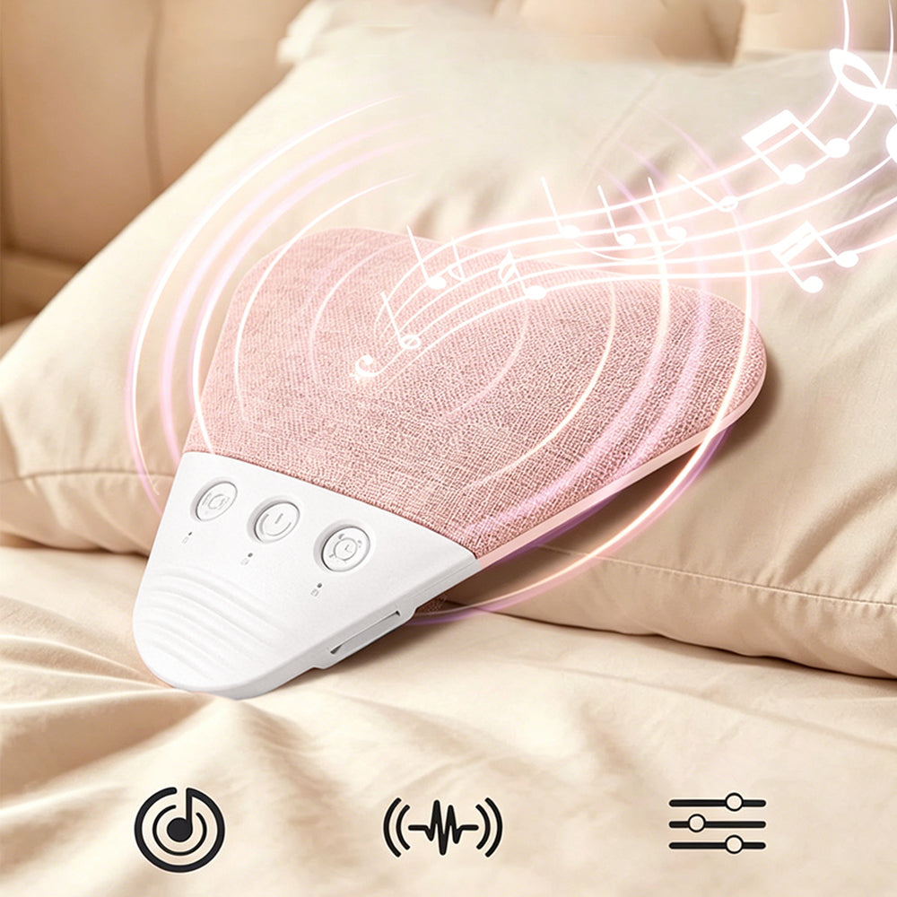 Pillow Speaker Bluetooth Under Pillow Sleep Speaker with White Noise-Pink