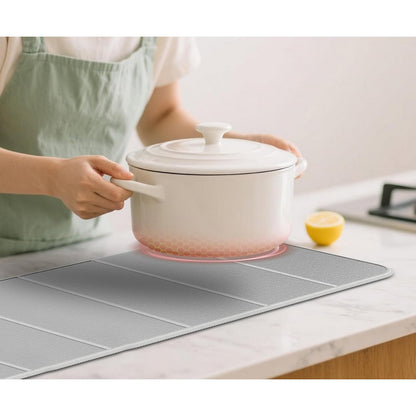 Aluminum Heat Resistant Mat Foldable Insulation Pad for Oven Cooker Countertop
