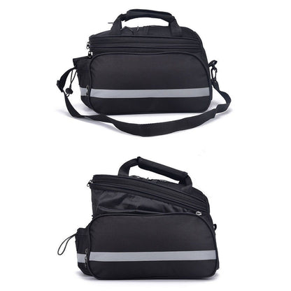 Bicycle Rear Seat Bag Expandable Bike Rack Bag Cycle Luggage Carrier Trunk Bag with Rain Cover