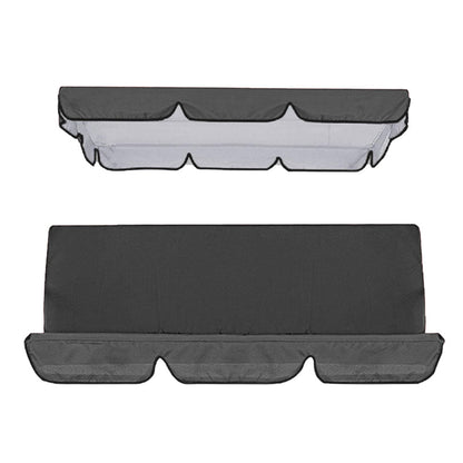 Replacement Swing Chair Cover Set Swing Canopy Seat Sun Shade Cover Black