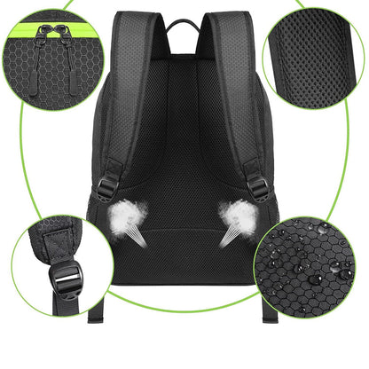 Soccer Backpack Water Resistant Soccer Bag with Ball Holder and Shoe Compartment Green