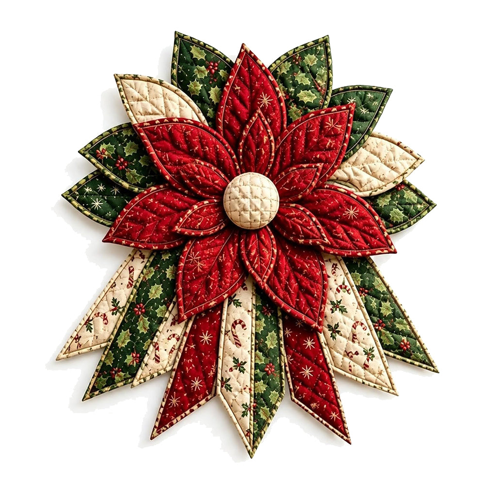 DIY Christmas Door Hanging Sewing Kit Christmas Decorations - Red Flower