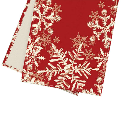 Linen Christmas Table Runner Long Farmhouse Holiday Table Decor for Kitchen Home Style 3