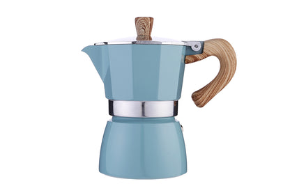 Induction Hob Converter Plate 13cm Induction Adapter Plate for Moka Pot Heat Diffuser Plate -Heat Plate and Blue Moka Pot