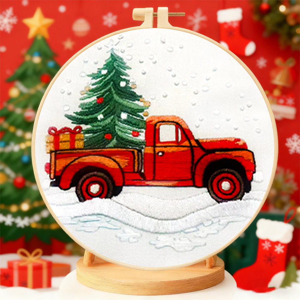 4 Pack Christmas Embroidery Kit For Adults Beginners